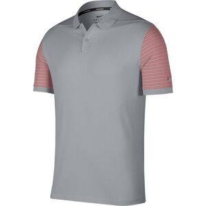 NIKE Men's Golf Polo Shirt Dry Pique Classic Stripe Short Sleeve Size XXL